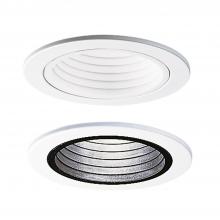 Cooper Lighting Solutions 4001WB-ELL - 4"WHITE PLASTIC STEPBAFFLE,WHITERING ELL