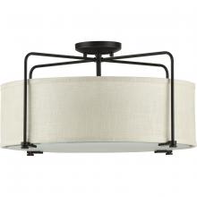 Progress Lighting, a Hubbell affiliate P350110-020 - P350110-020 3-60W MED SEMI-FLUSH CONV