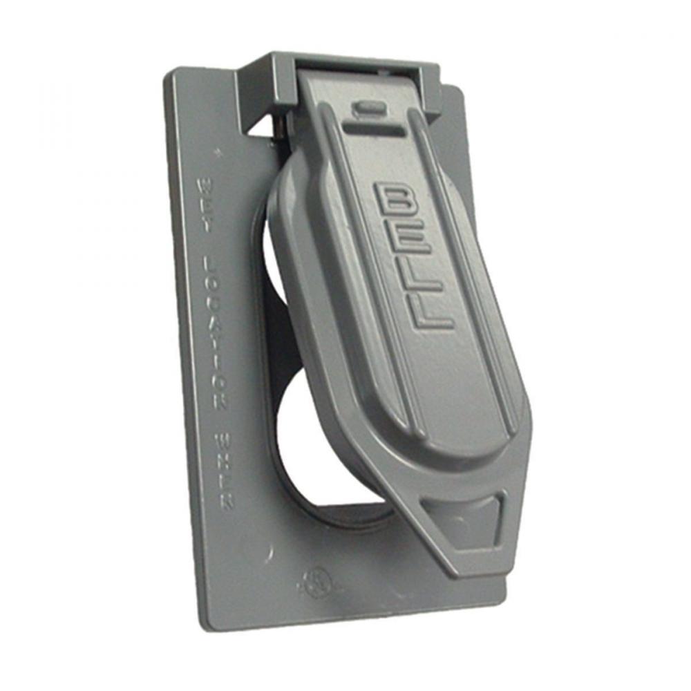 1G VERTICAL WP COVER DUPLEX - GRAY