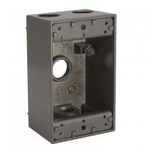 Raco-Taymac-Bell, a Hubbell affiliate 5321-2 - 1G WP BOX (4) 1/2 IN. OUTLETS - BRONZE